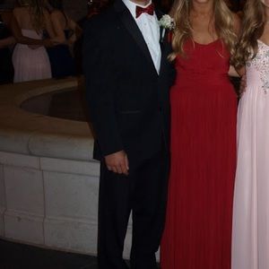 La femme strapless open back dress